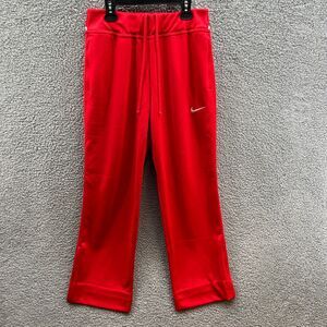 Nike Dri-Fit Women Red Activewear Running Jogging Pants Polyester Small